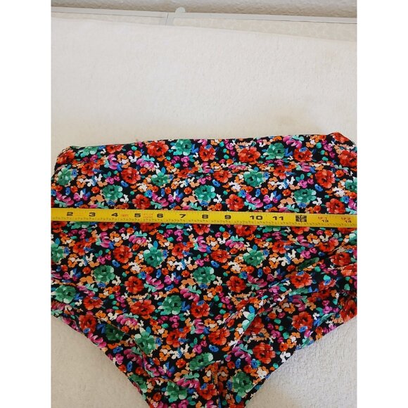 Salty Honey Womens Swimsuit Floral Print 2 Piece Top XXL Bikini Large Beachy - Picture 10 of 16